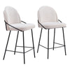 Jambi Counter Stool (Set of 2) Ivory
