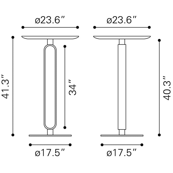 Derry Bar Table Black