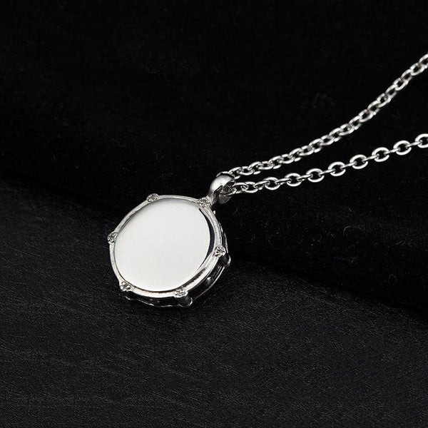 Snare Drum Necklace | Drumming Charm Stainless Steel Chain Necklace
