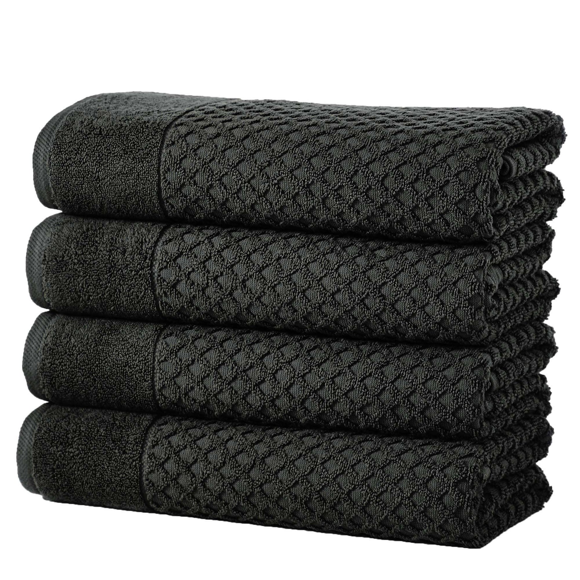 Cotton Diamond Waffle Weave Bath Towel Set - Grayson Collection