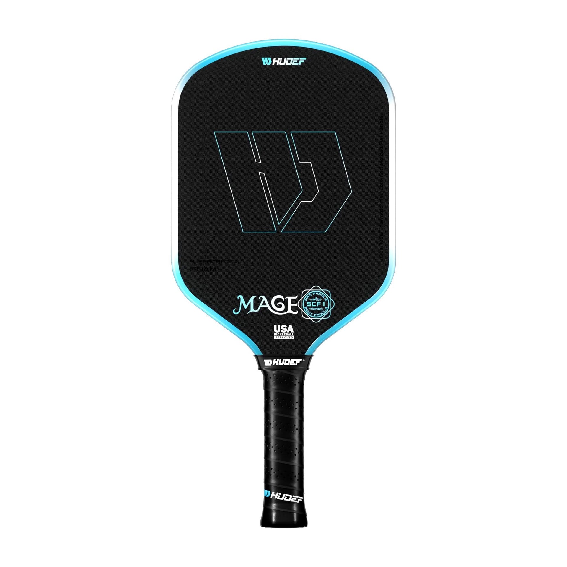 Hudef Mage SCF1 Hybrid Pickleball Paddle – Green 16mm