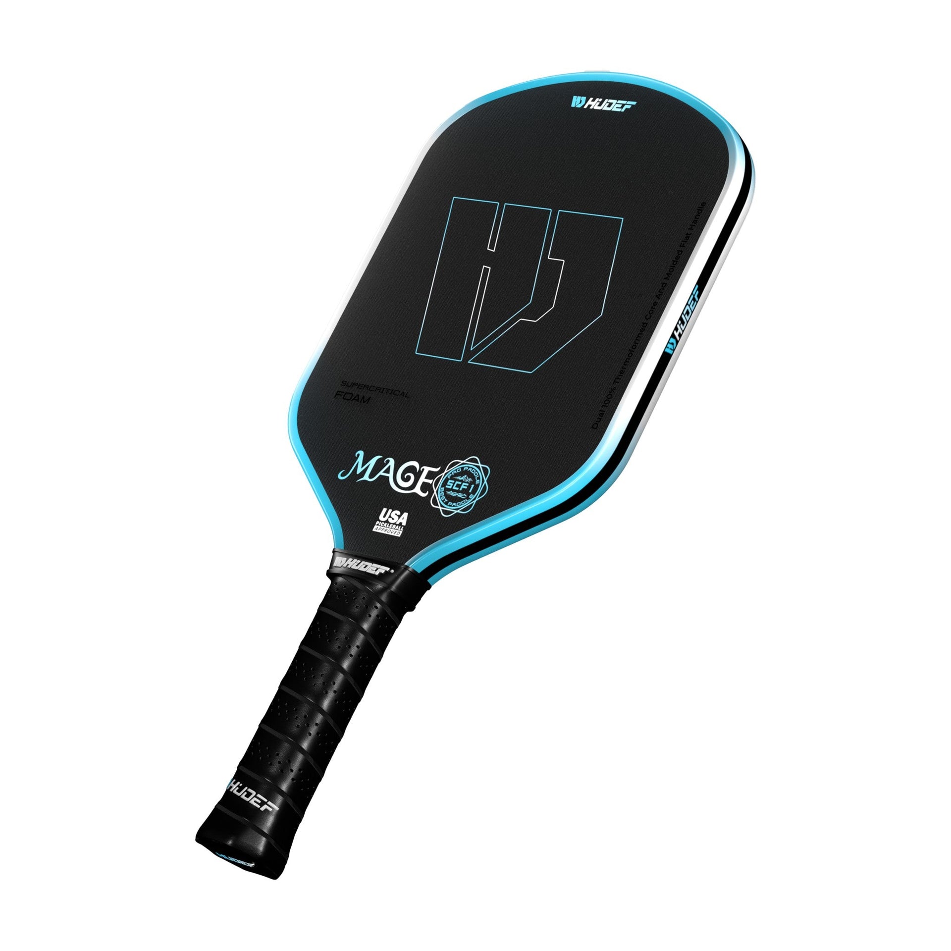 Hudef Mage SCF1 Hybrid Pickleball Paddle – Blue 16mm