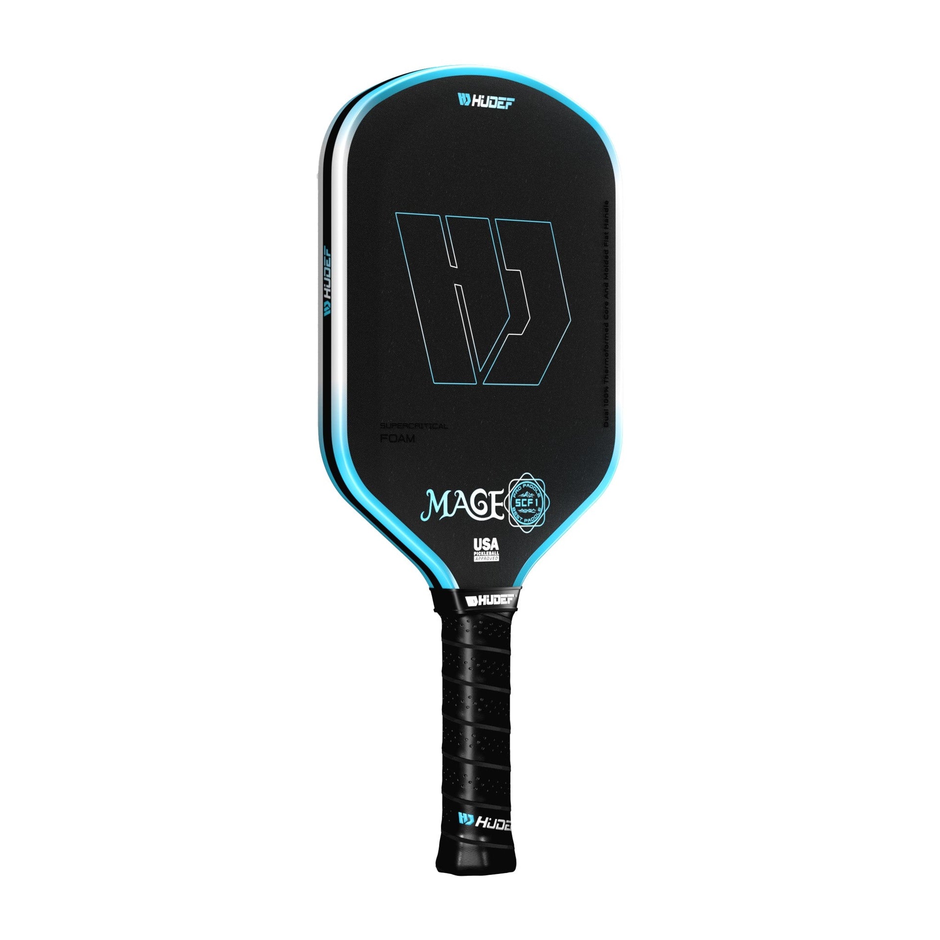 Hudef Mage SCF1 Hybrid Pickleball Paddle – Blue 16mm