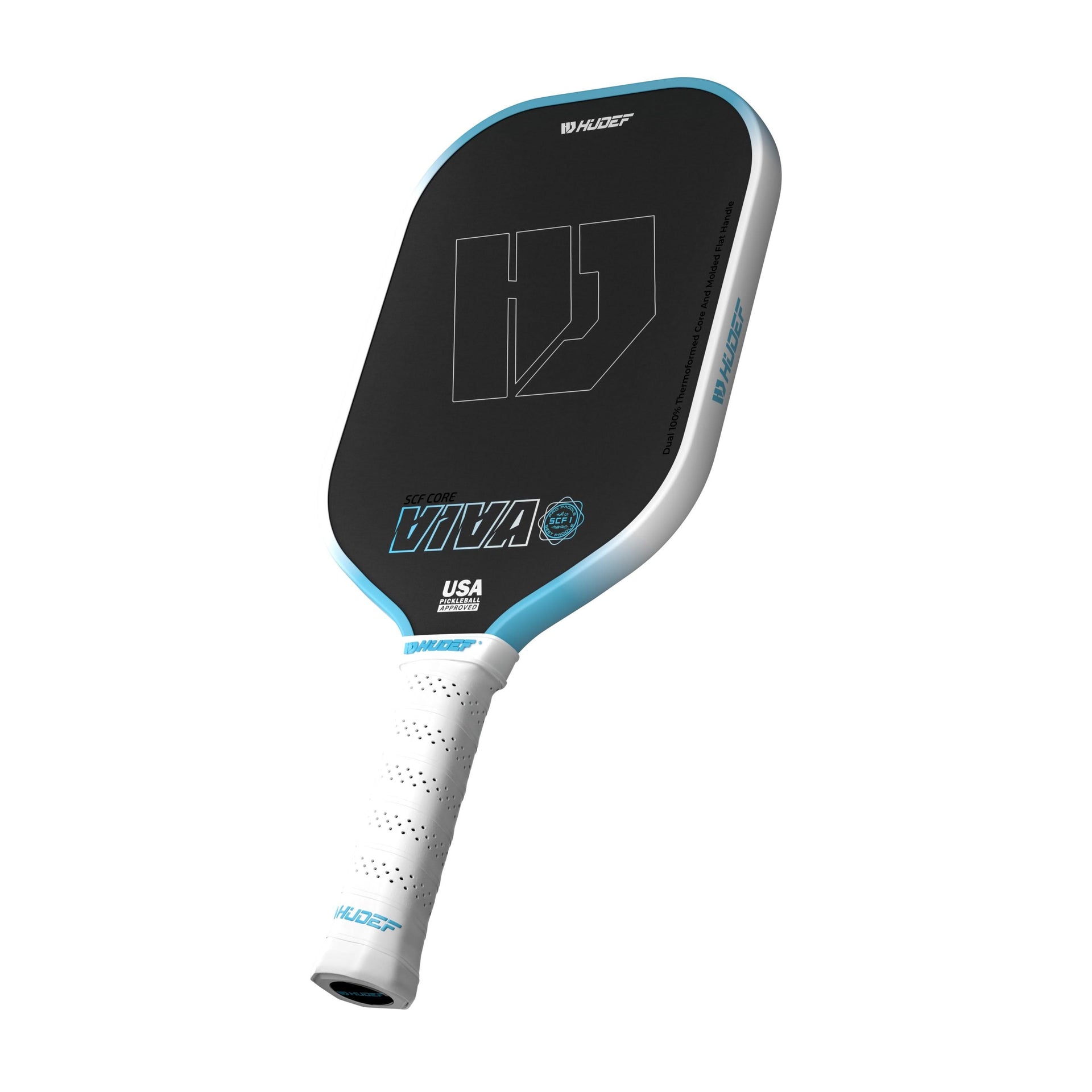 Hudef Viva SCF1 Elongated Pickleball Paddle 16mm  Blue (USAP Approved)