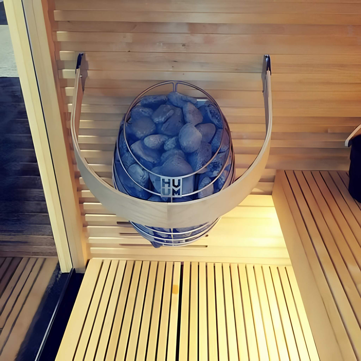 Huum Drop 240V SGS Listed Wall Mount Sauna Heater With UKU Local Digital Controller & Sauna Stones (SAK43120)