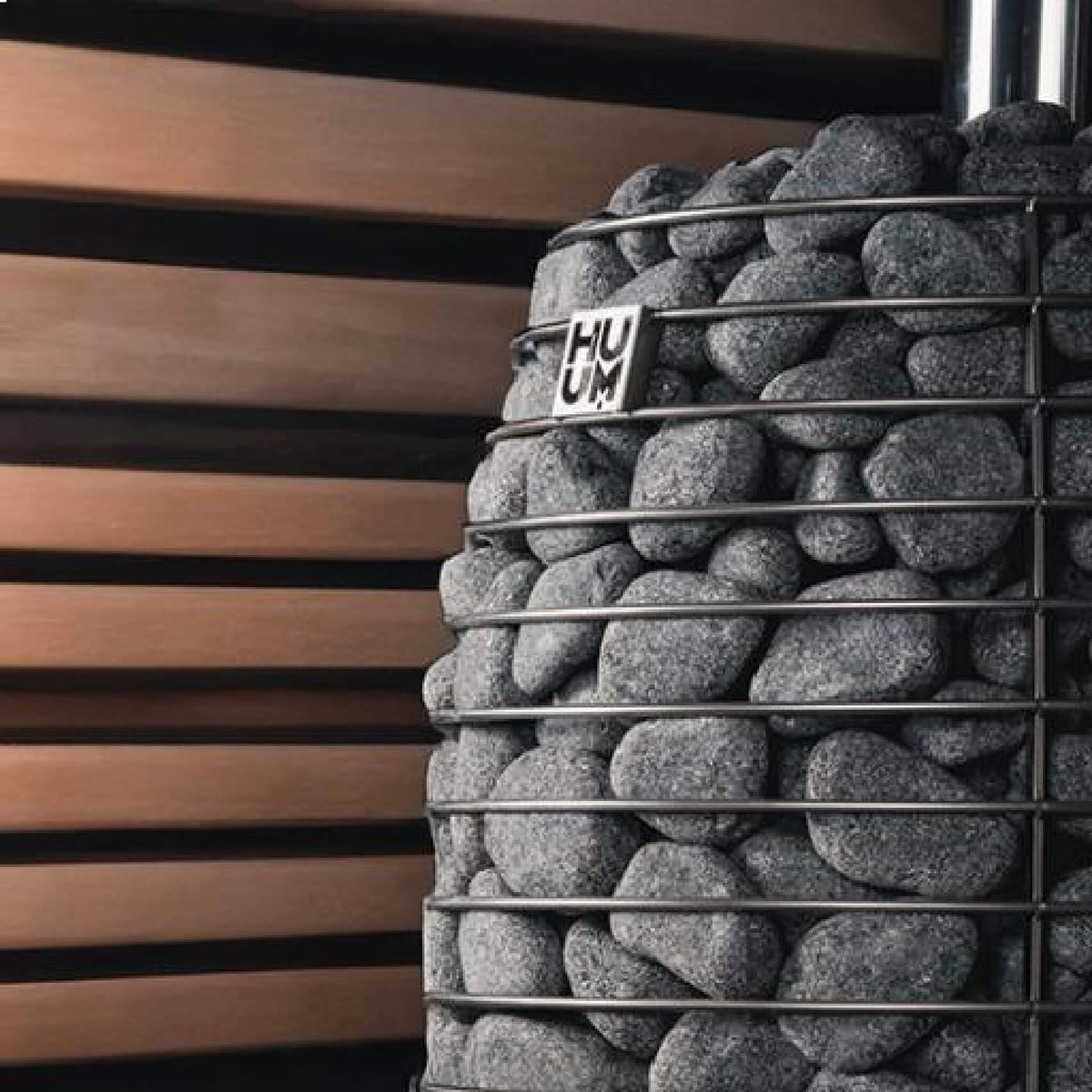 Huum Hive Flow LS 9.8KW Wood-Burning Sauna Stove With Firebox Extension & Sauna Stones [H1016012] (SAK53412)