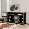 58 Inch TV Stand Entertainment Console Center with Adjustable Open Shelves-Black