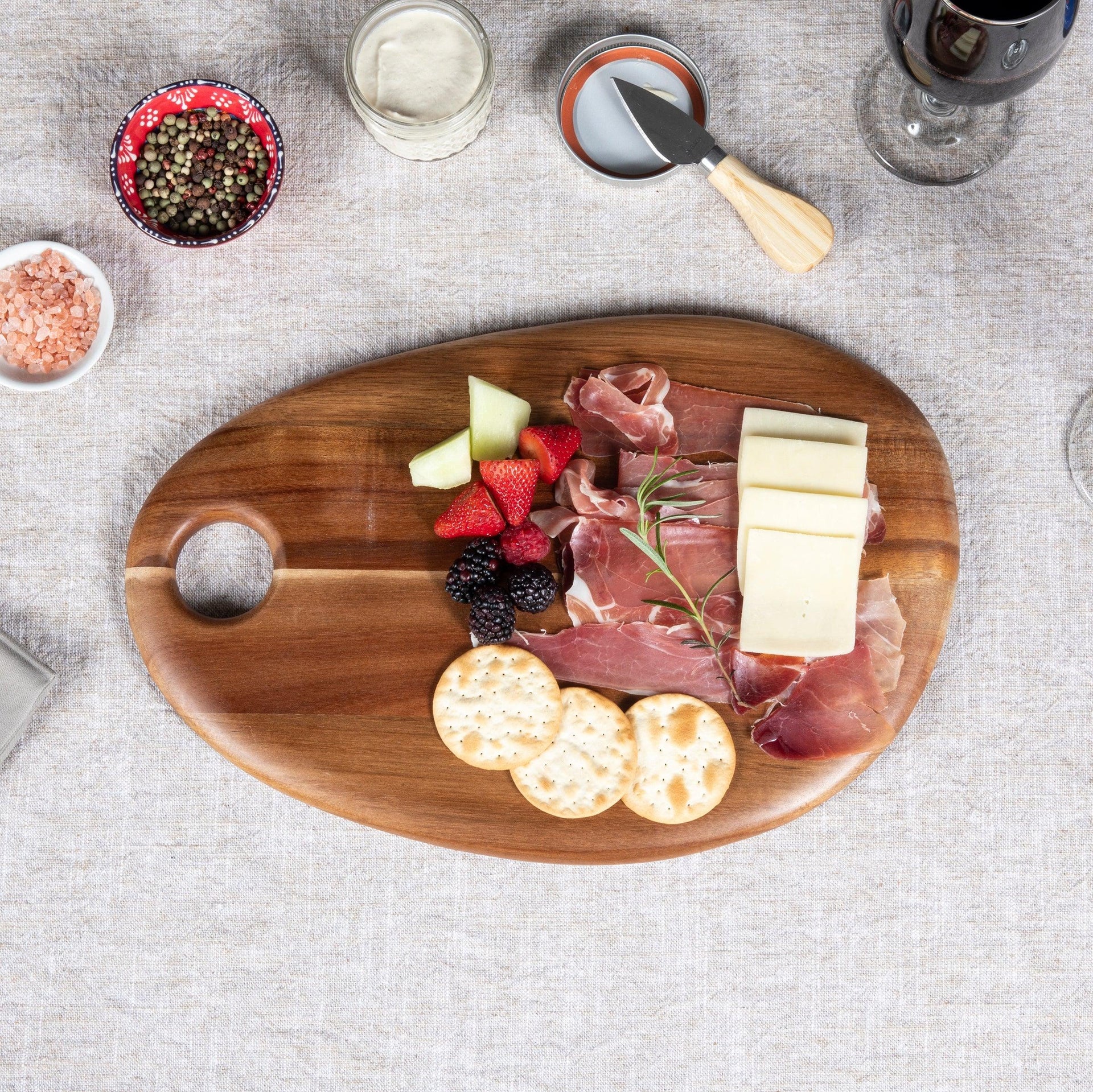 Pebble Shaped Acacia Serving Board 15