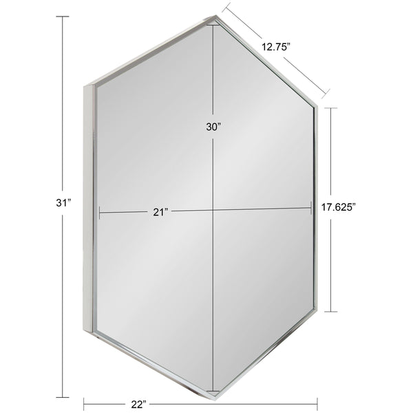 Rhodes Framed Hexagon Wall Mirror