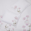 Hydrangea 100% Cotton Embroidered Duvet Cover Set - Full/Queen / Pink