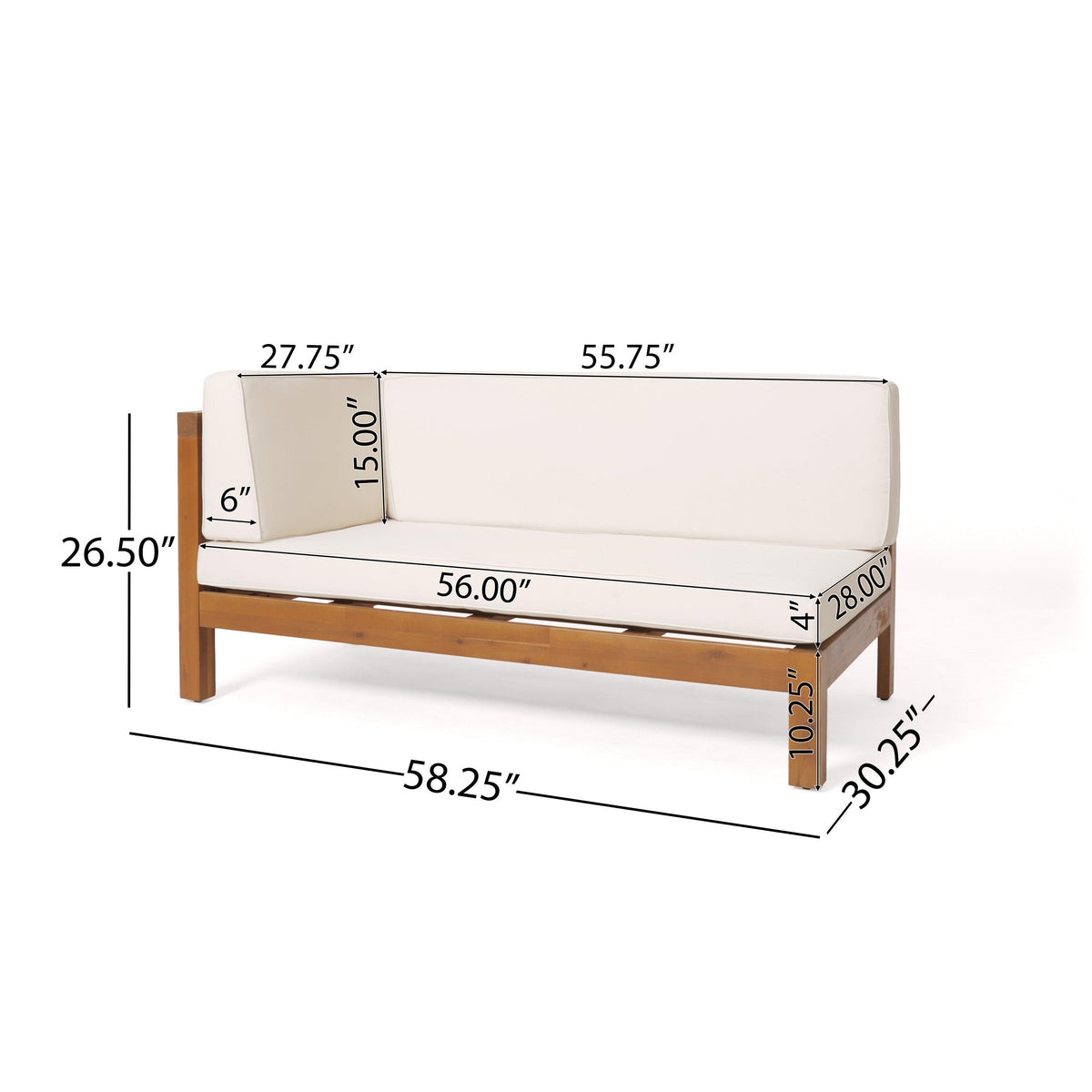 Brava X-Back Left Corner Bench Set of 2