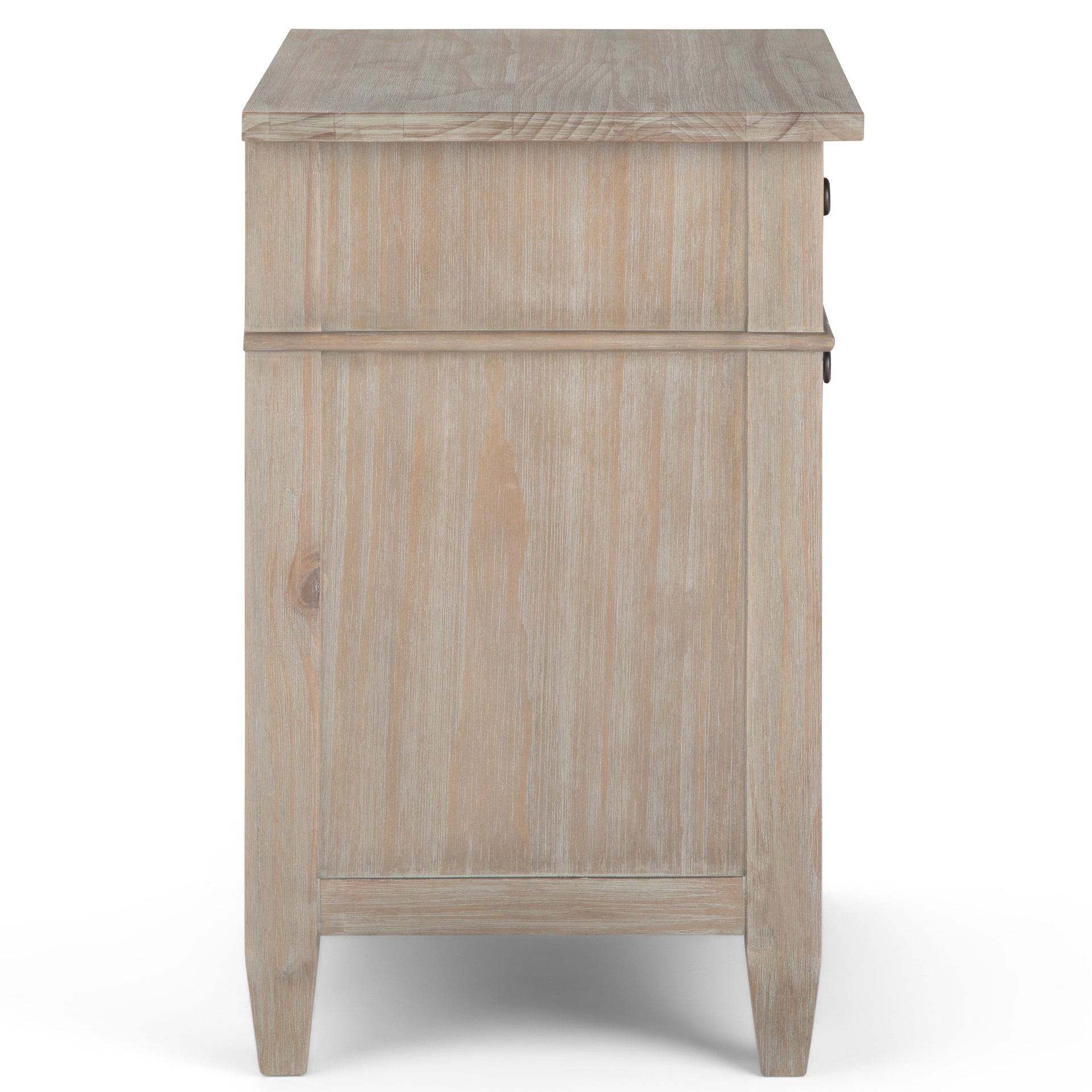 Carlton 24 Inch Wide Solid Wood Bedside Table in Distressed