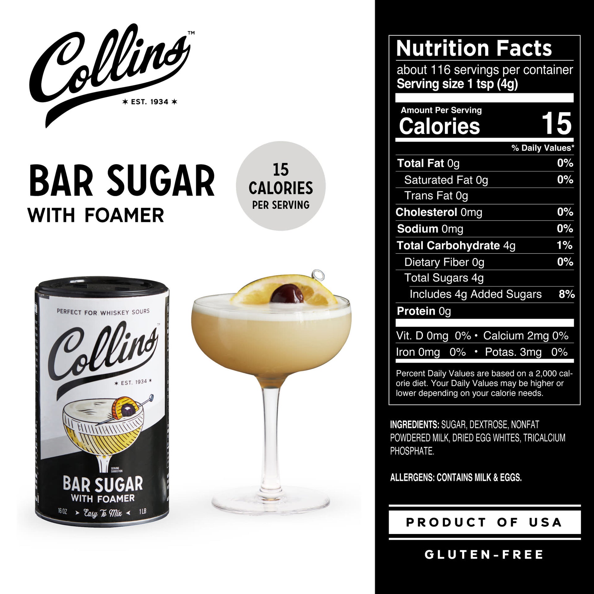 Bar Sugar with Foamer 16 oz