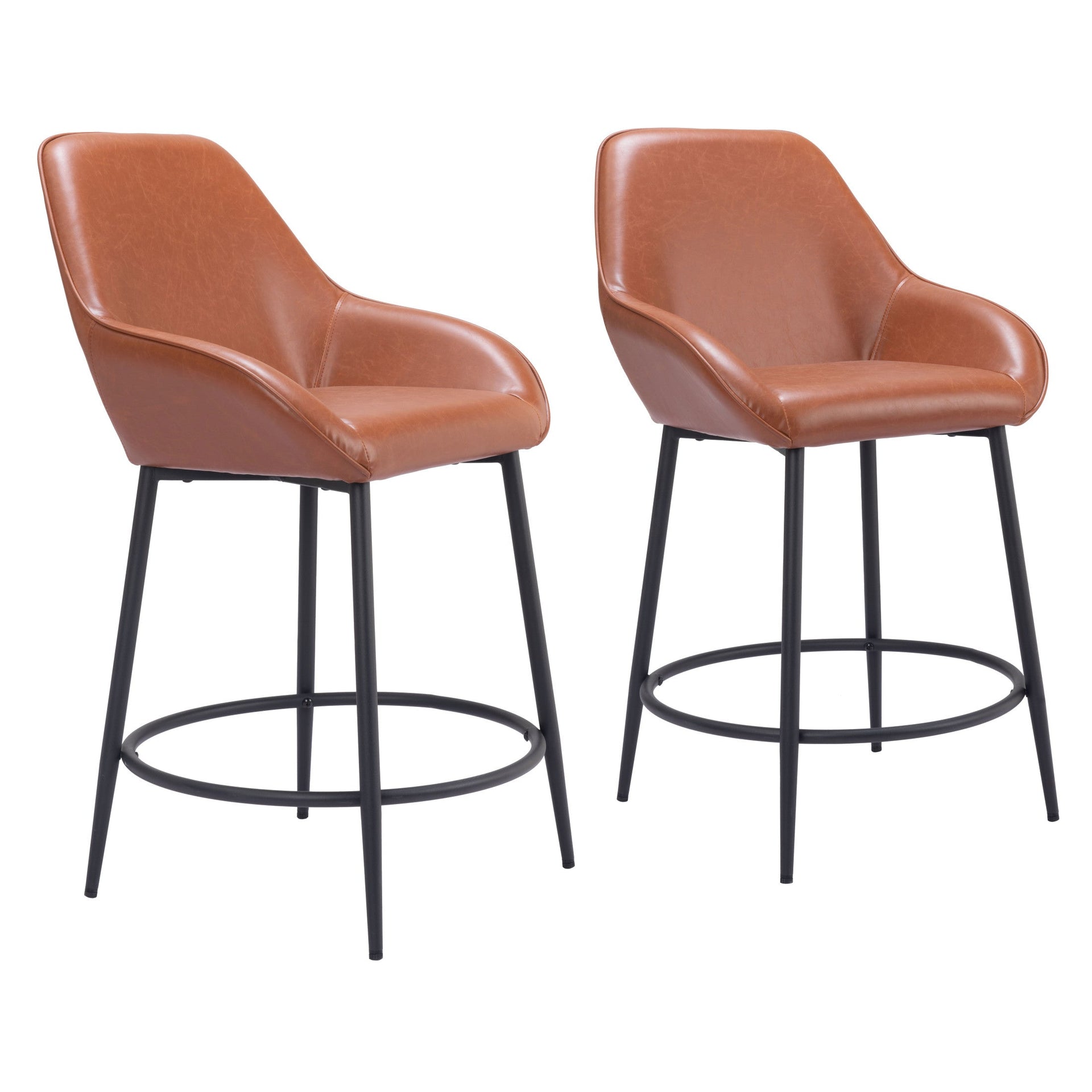 Vila Counter Stool (Set of 2) Brown