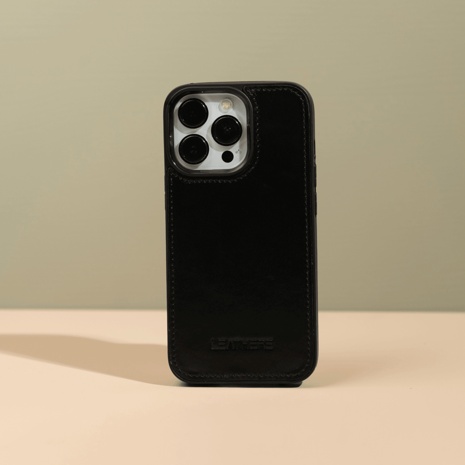 iPhone 16 Series Black Leather Wallet Case - New York