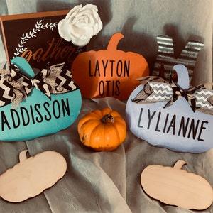 Unfinished Wood Pumpkin Shape - Fall - Halloween - Patch - Craft - up to 46