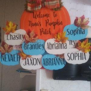 Unfinished Wood Pumpkin Shape - Fall - Halloween - Patch - Craft - up to 46