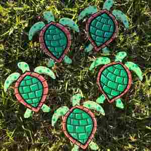 Unfinished Wood Sea Turtle Shape - Ocean - Nursery - Craft - up to 46