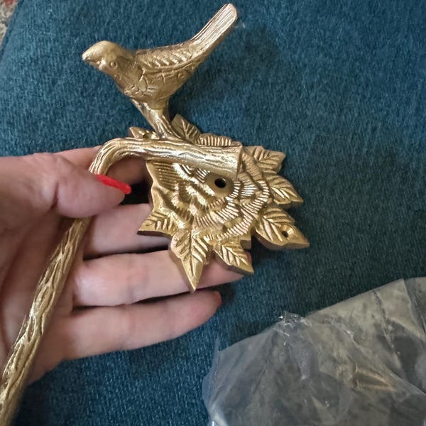 Brass Bird Bathroom Set - Brushed/Satin Finish