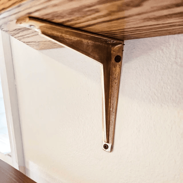 Maison Shelf Bracket - Unlacquered Brass Polished