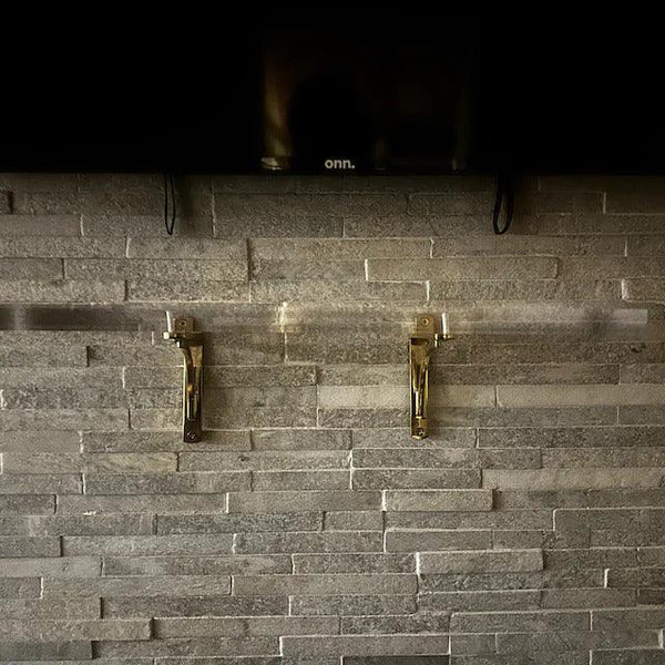 Minimalist Shelf Bracket - Unlacquered Brass Polished