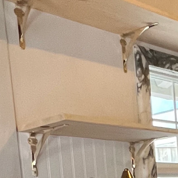 Classic Shelf Bracket - Brass Brushed