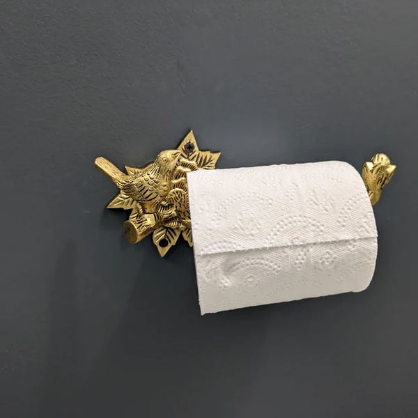 Brass Bird Bathroom Set - Antique Brass