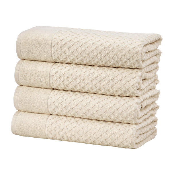 Cotton Diamond Waffle Weave Bath Towel Set - Grayson Collection