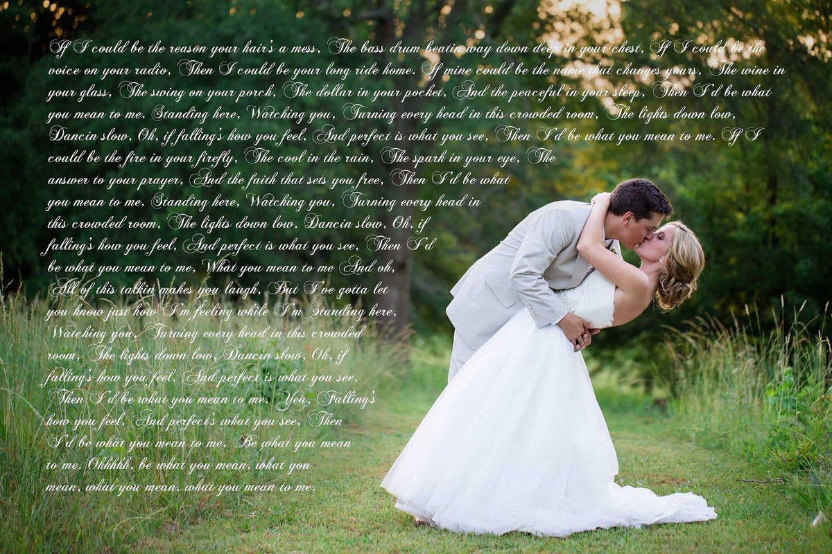 2nd Anniversary Gift - A Personalized Word Art Canvas