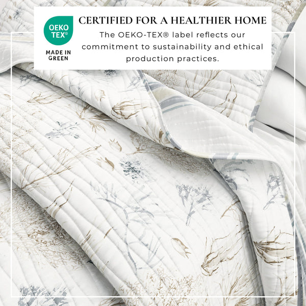 Coral Sea Maze Coastal Quilt Set - Newcomb Collection