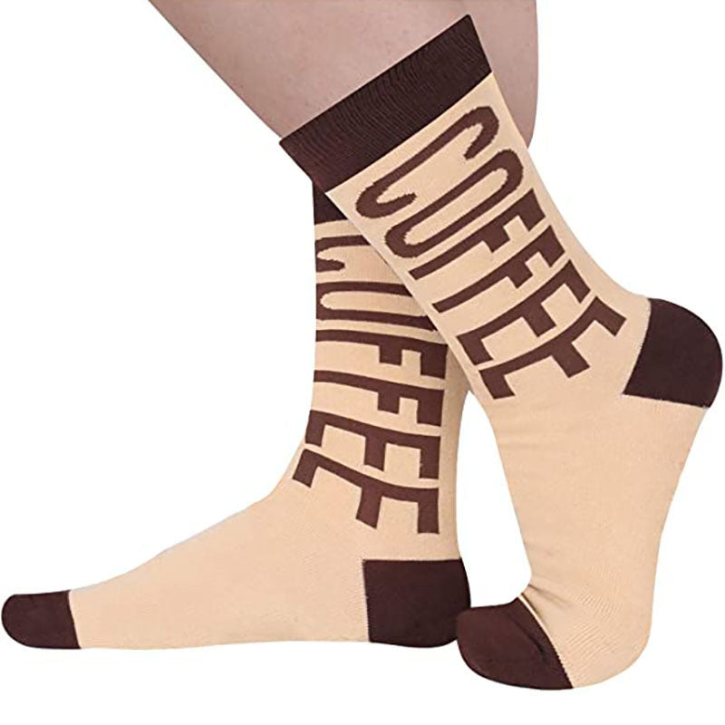 IF YOU CAN READ THIS Socks European And American Mid Tube Socks Letter Casual Winter Socks