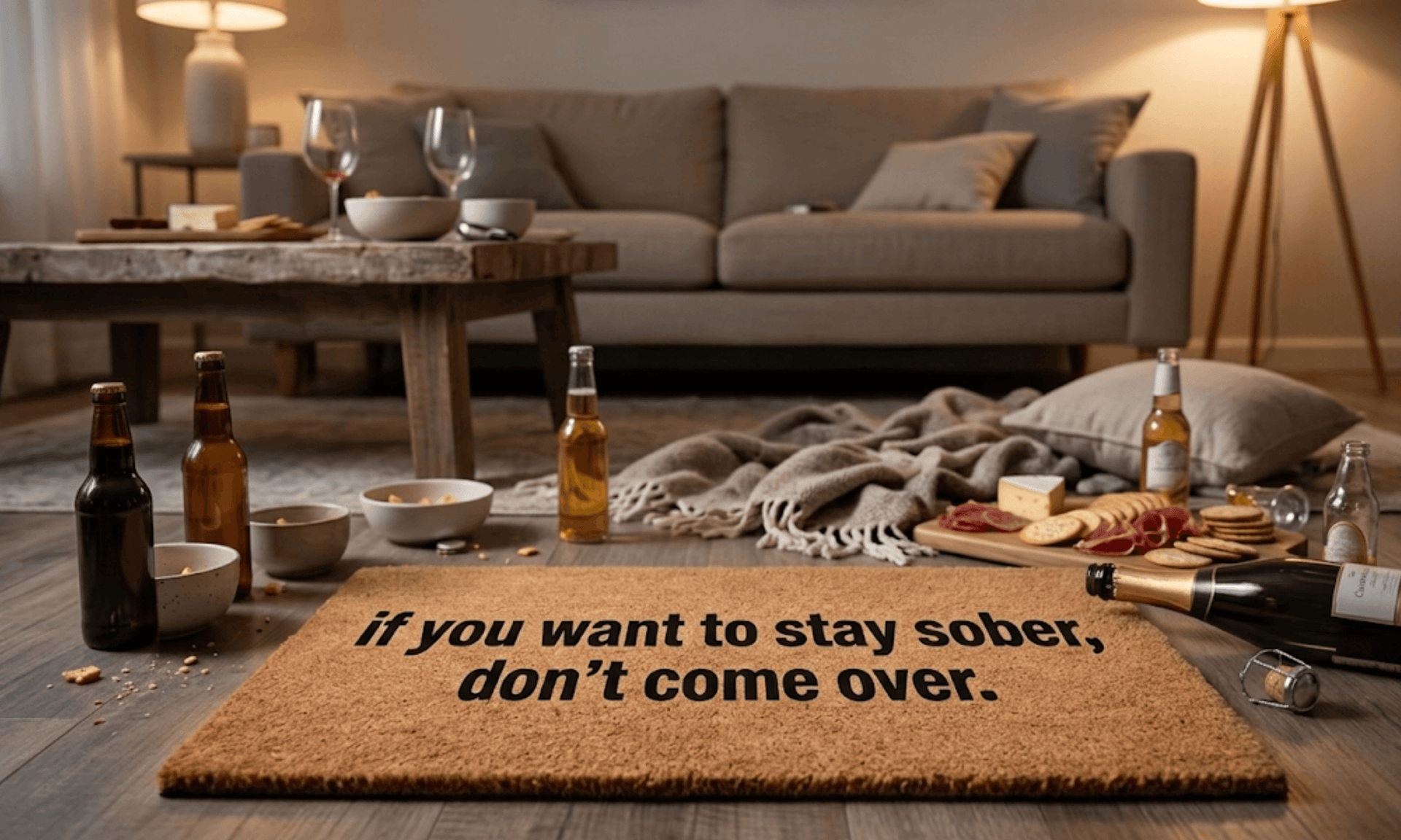 If You Want to Stay Sober, Don't Come Over.