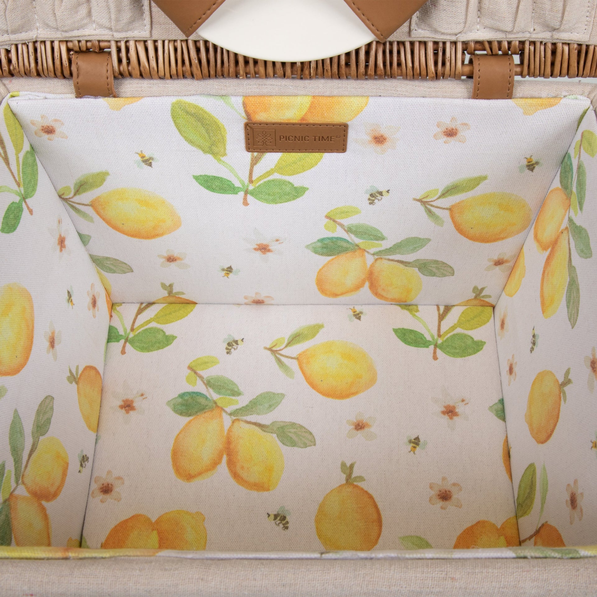 Lemongrove Picnic Basket for 2 - Bees & Lemons Picnic Time Family of Brands