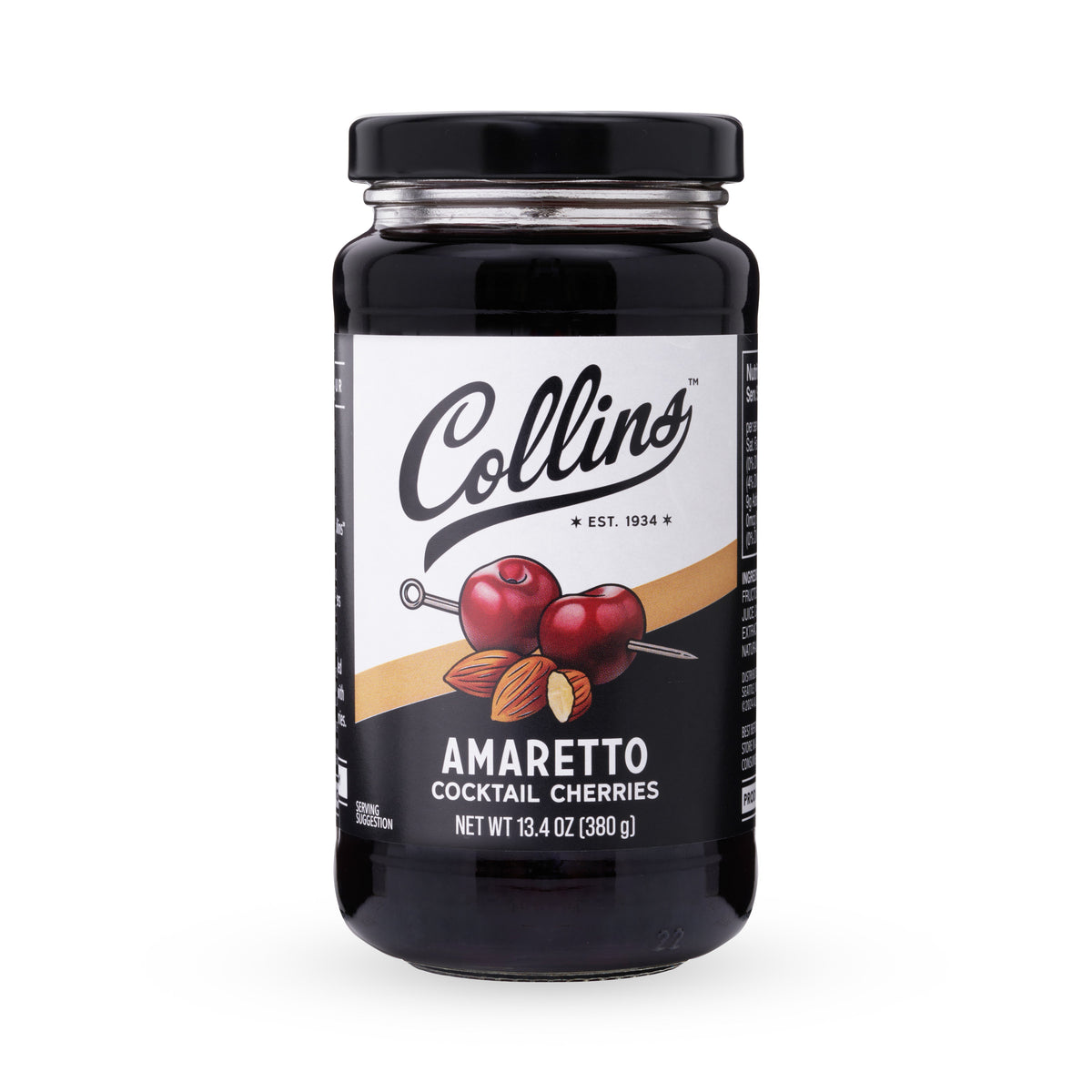 Stemless Amaretto Cherries, 13.4 oz