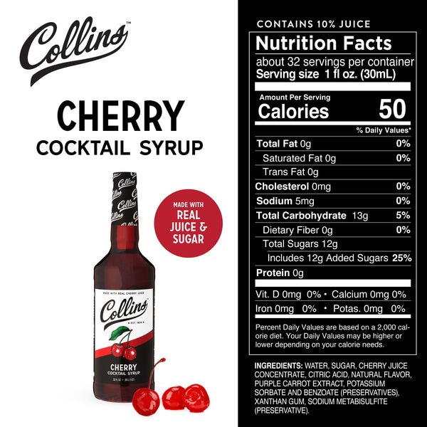 Cherry Cocktail Syrup 32 oz