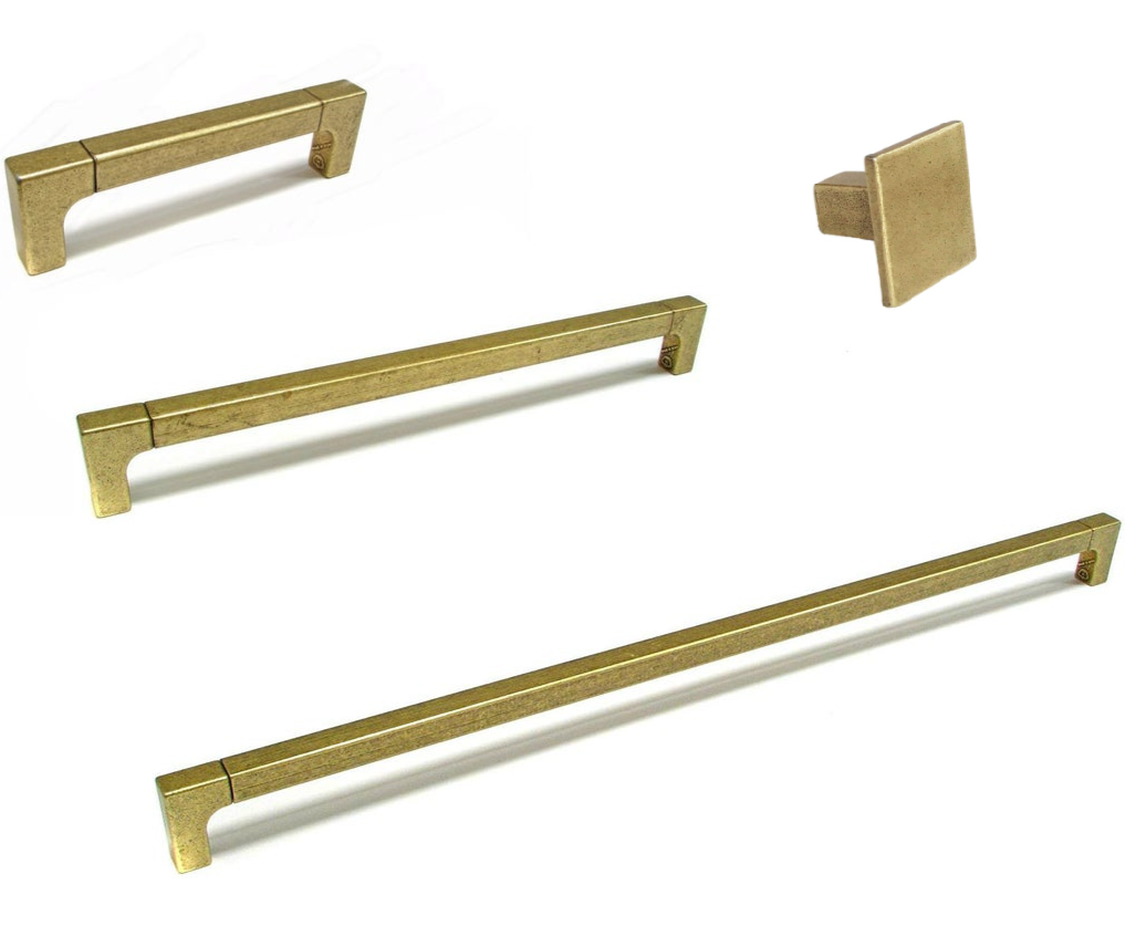 Lora Aged Brass Drawer and Appliance Pulls
