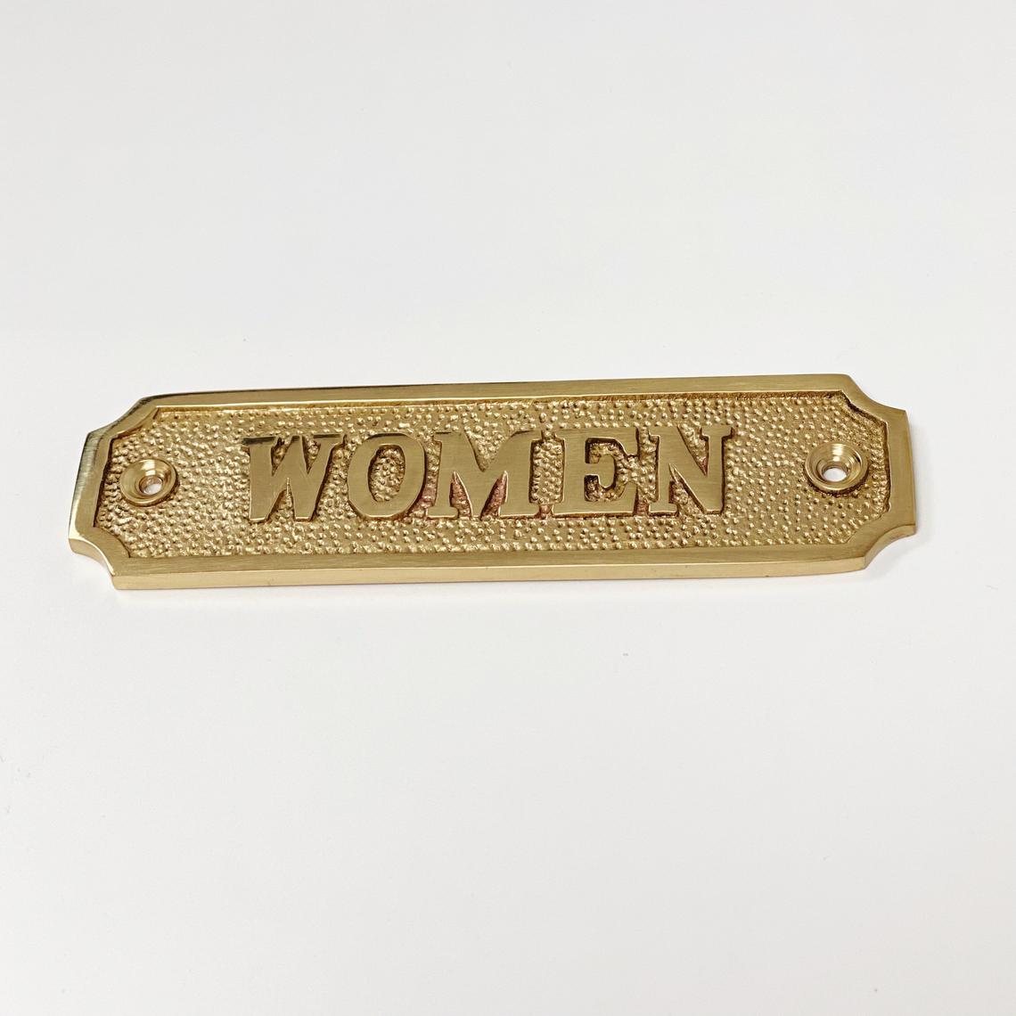 Brass Door Sign 