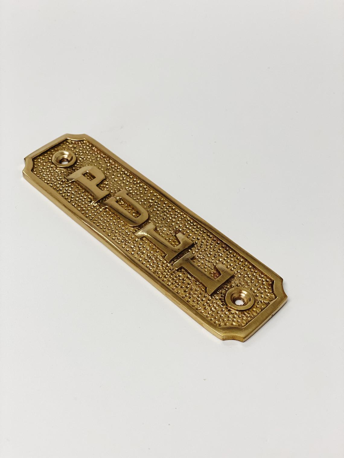 Brass Door Sign 