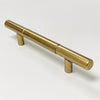 Sydney Aged Brass Cabinet Knob and Drawer Pulls - 3-3/4" Pull