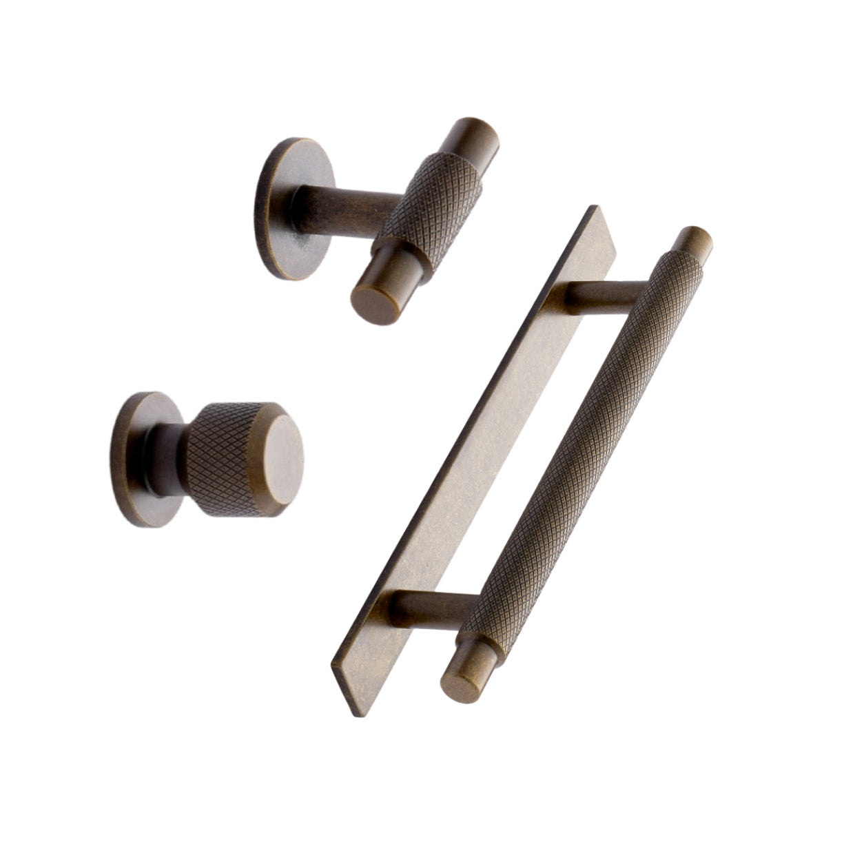 Knurled Backplate Antique Bronze 