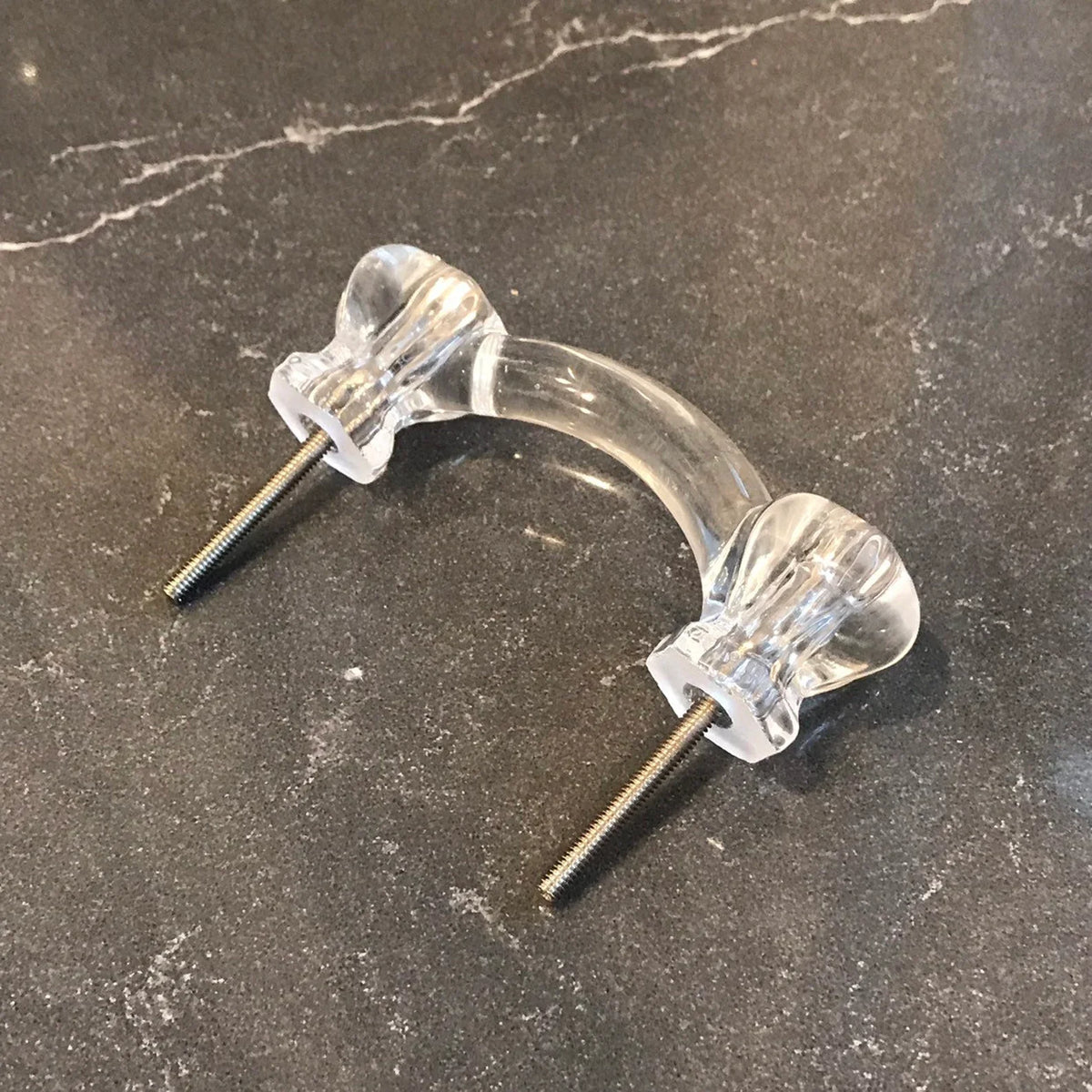 Glass Depression Clear Drawer Pull and Cabinet Knobs