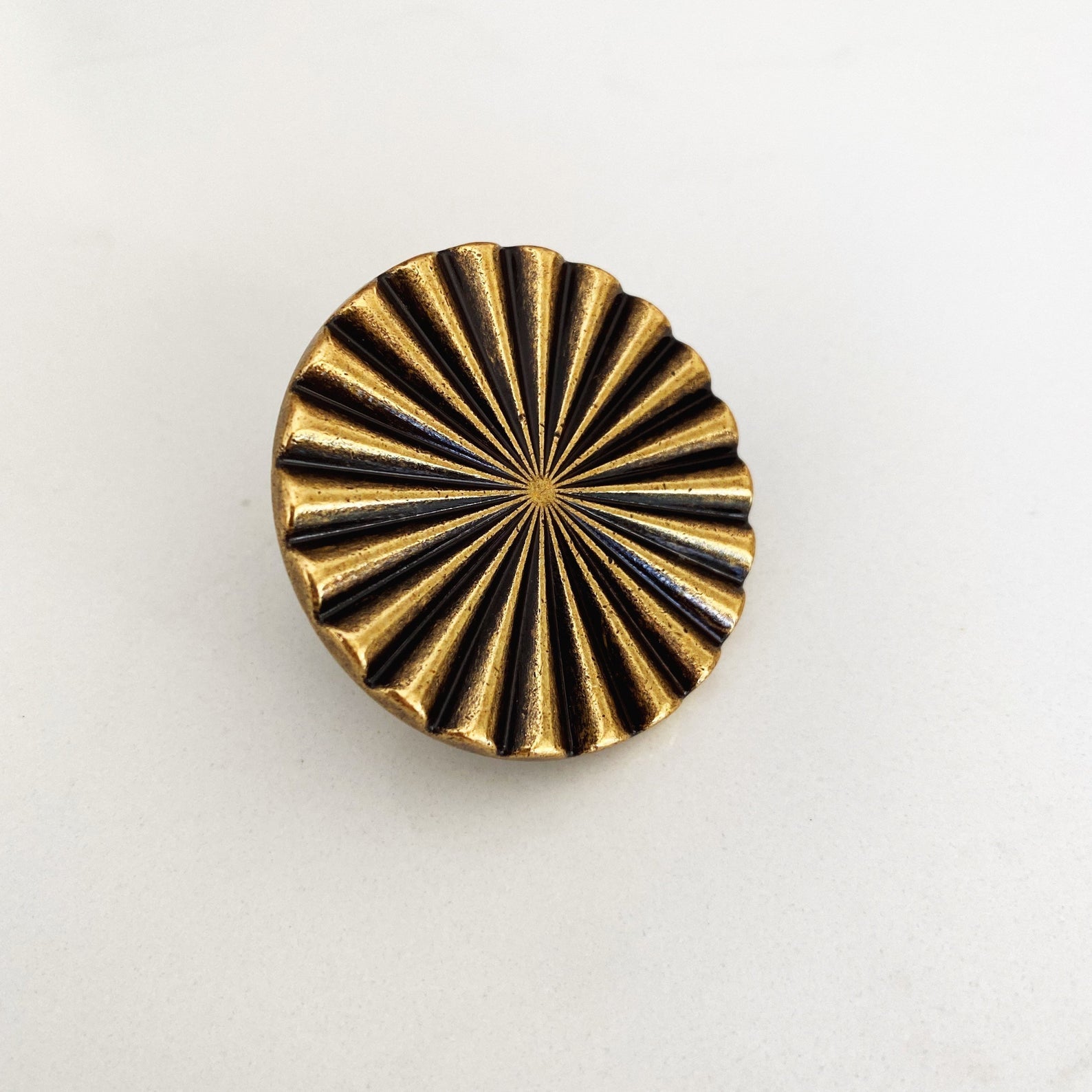 Reeded Antique Brass 