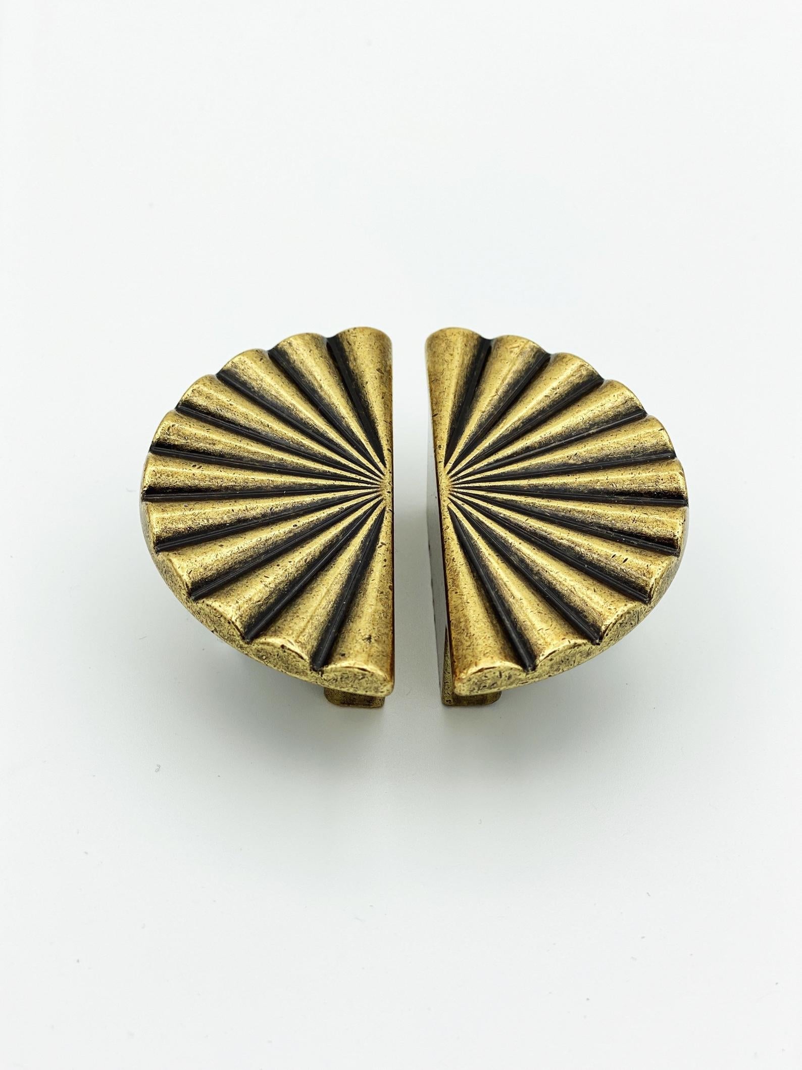 Reeded Antique Brass 
