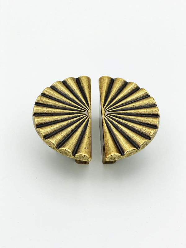 Reeded Antique Brass 