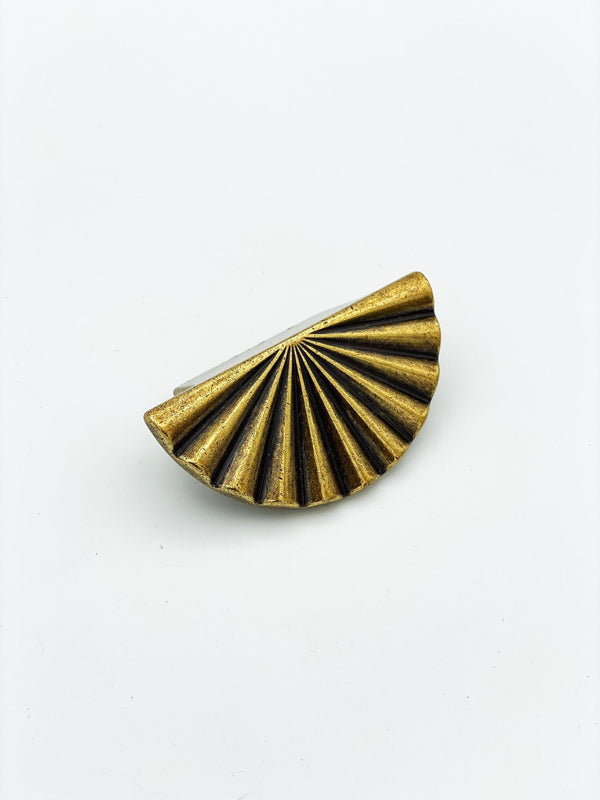 Reeded Antique Brass 