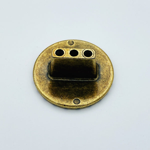 Reeded Antique Brass 