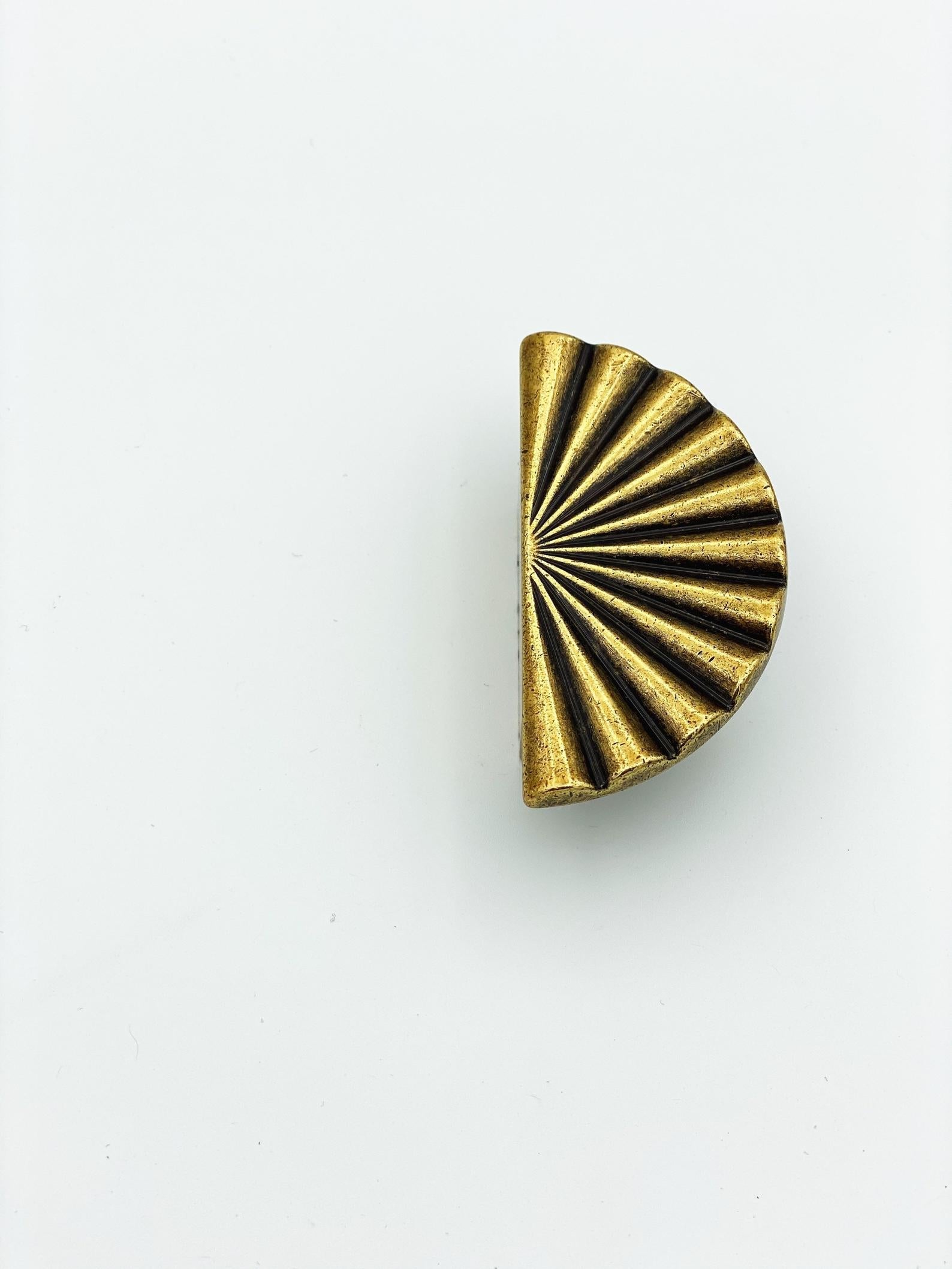 Reeded Antique Brass 