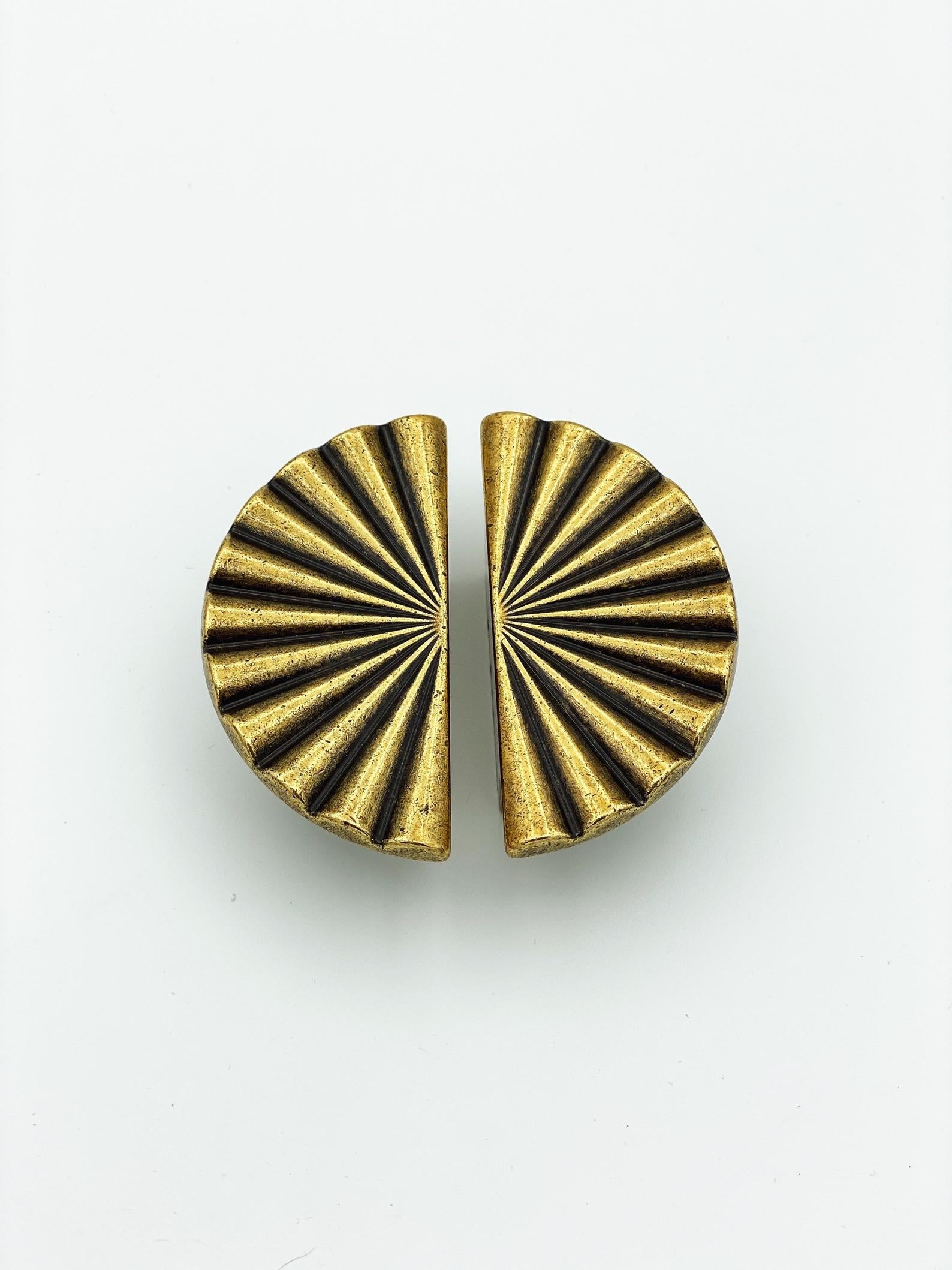 Reeded Antique Brass 