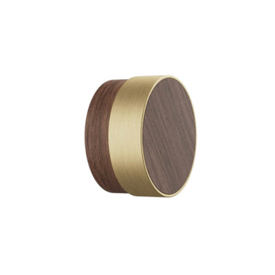 Oak, Walnut, Black and Brass 