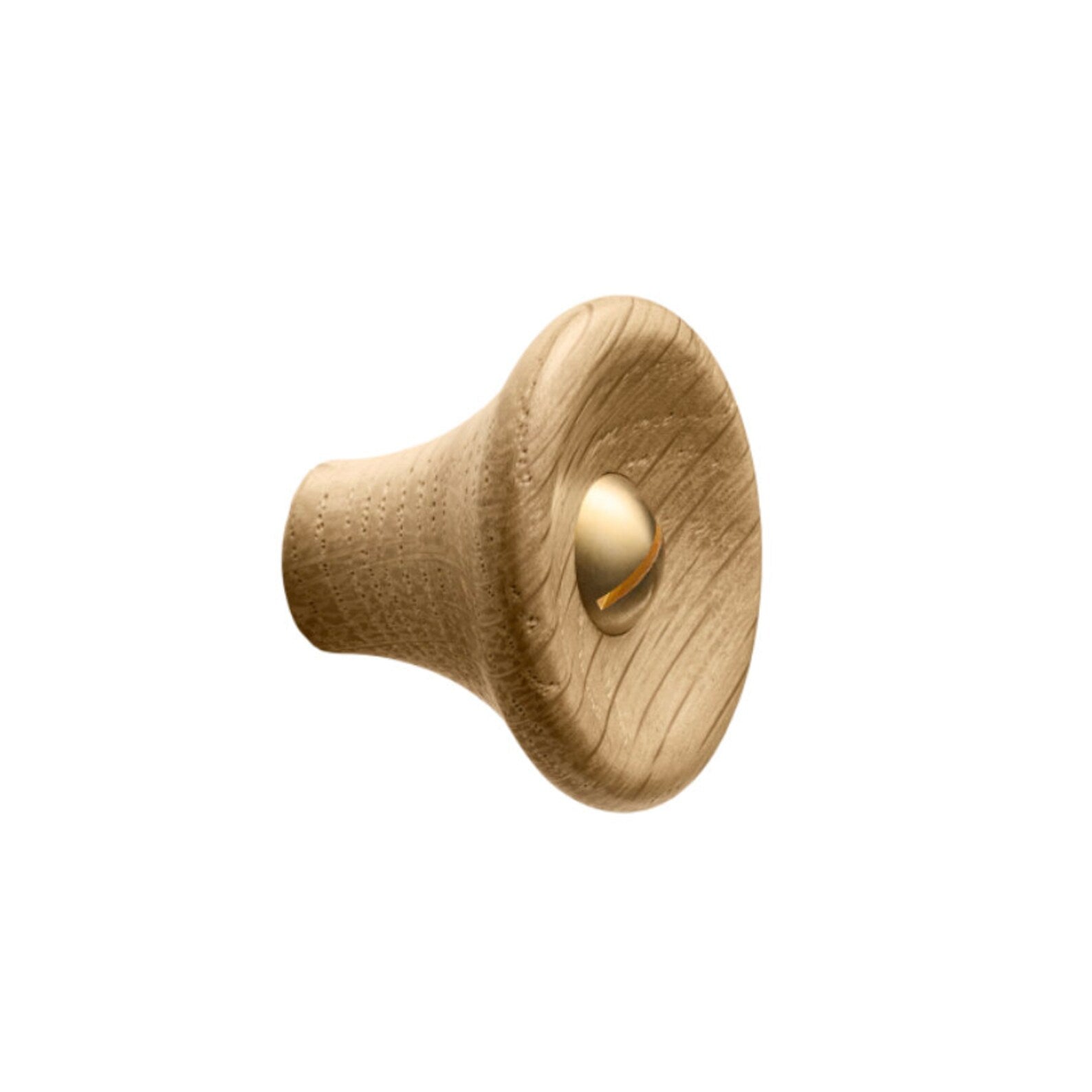 Oak, Walnut, Black Brass 